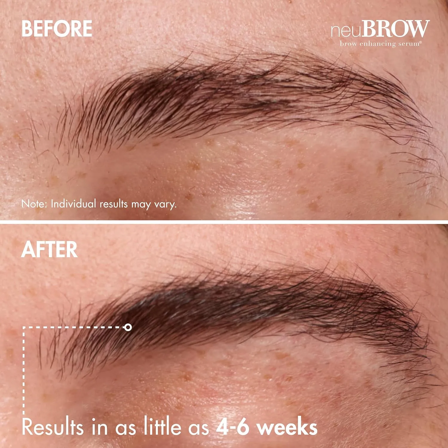 NeuBROW сыворотка для роста бровей от Skin Research Laboratories - для четких, густых и объемных бровей, продвинутая формула для естественного и здорового вида, Full Size — фото 4