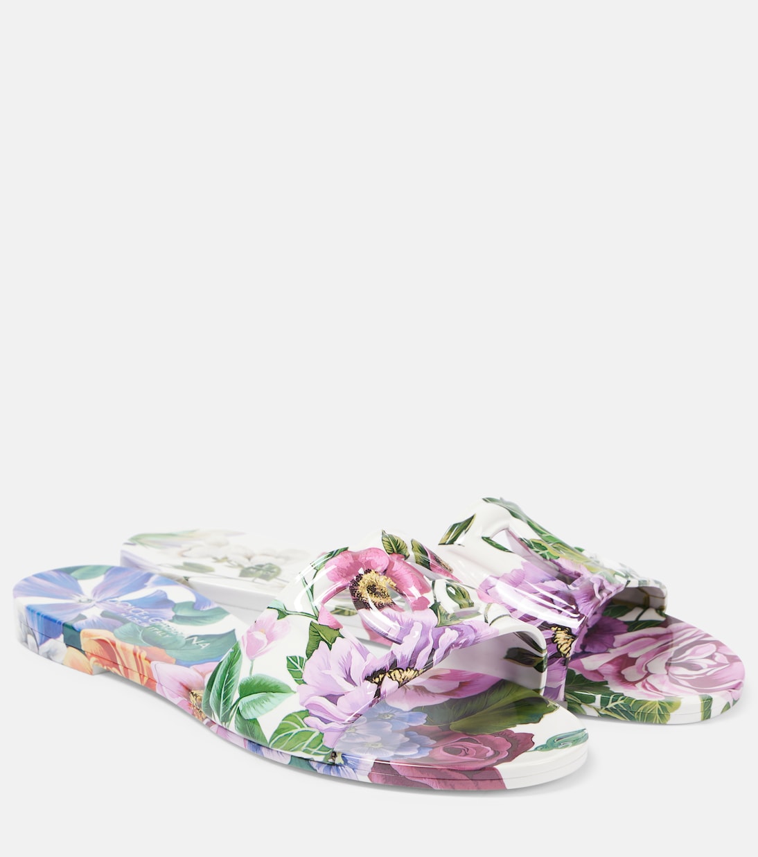 DG сандалии с цветочным вырезом Dolce&Gabbana, MIX FIORI CRETONNE