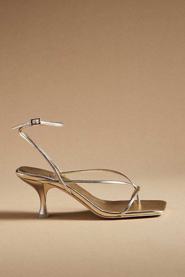 Джеффри Кэмпбелл Fluxx Kitten Heels, золото