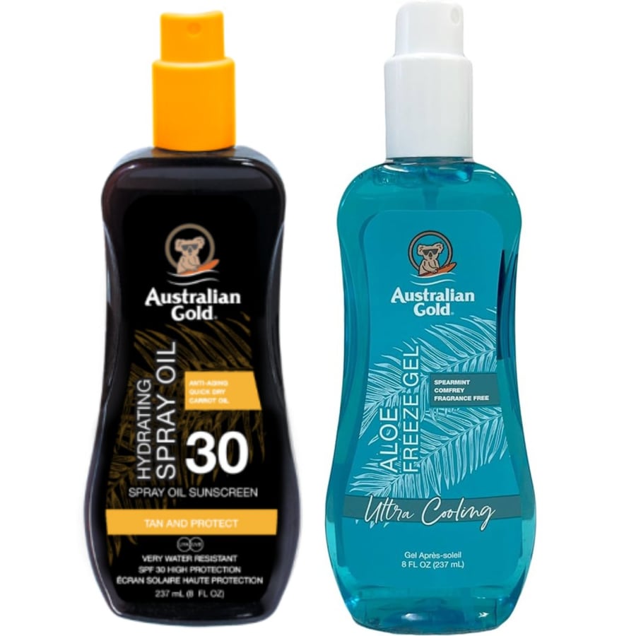 

Спрей с маслом моркови Australian Gold SPF30 + гель Aloe Freeze Inna marka