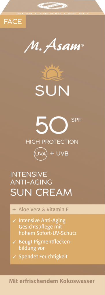 

Солнцезащитный крем M. Asam SUN Intensive Anti-Aging Sun Cream LSF 50