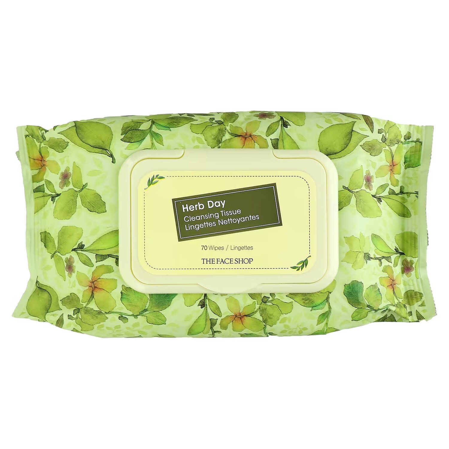 

Очищающая салфетка The Face Shop Herb Day, 70 штук