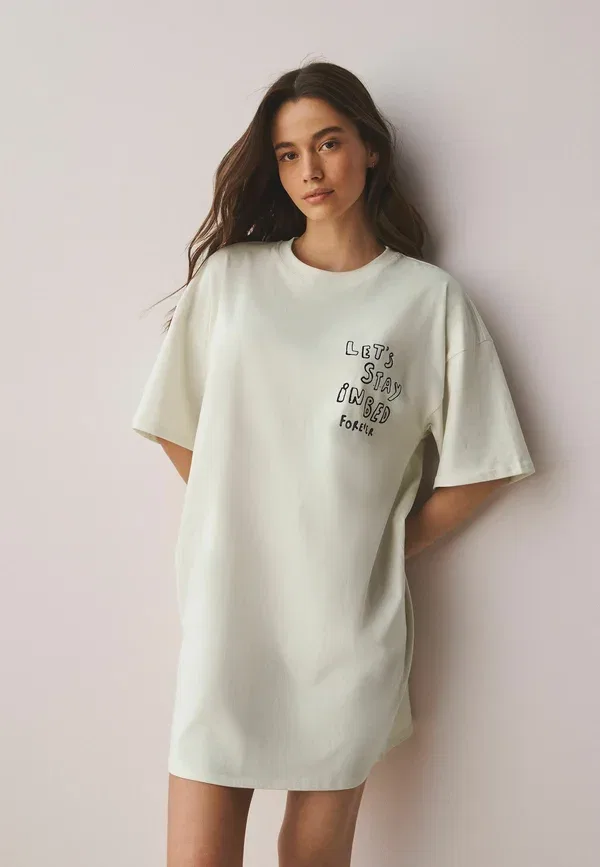Ночная сорочка Next Regular fit graphic, кремовый
