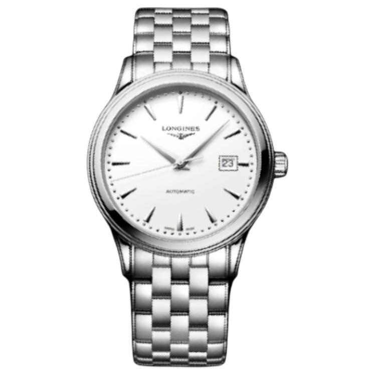 

LONGINES Часы Men's Military Flag Collection Watch, White Dial