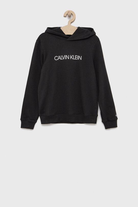 

Детская хлопковая толстовка Calvin Klein Jeans, черный