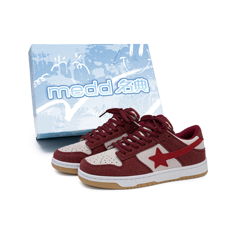 

Medd Низкие скейтерские кроссовки унисекс 2305 белый красный, цвет 2305 White Red