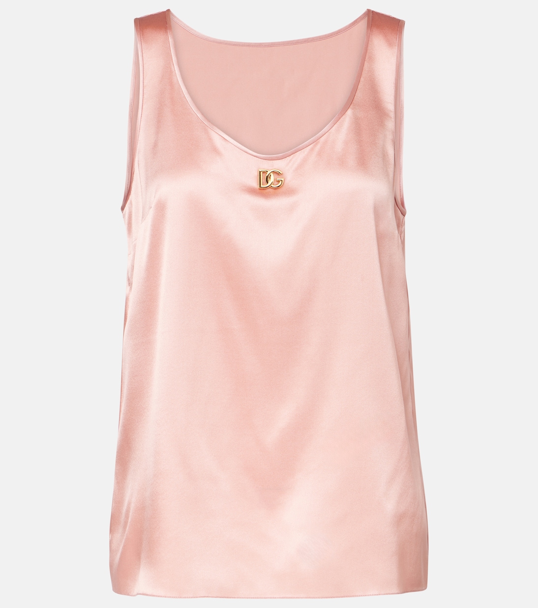 

Верх из атласа с шелком DG Dolce&Gabbana, Rosa Polvere Scuro
