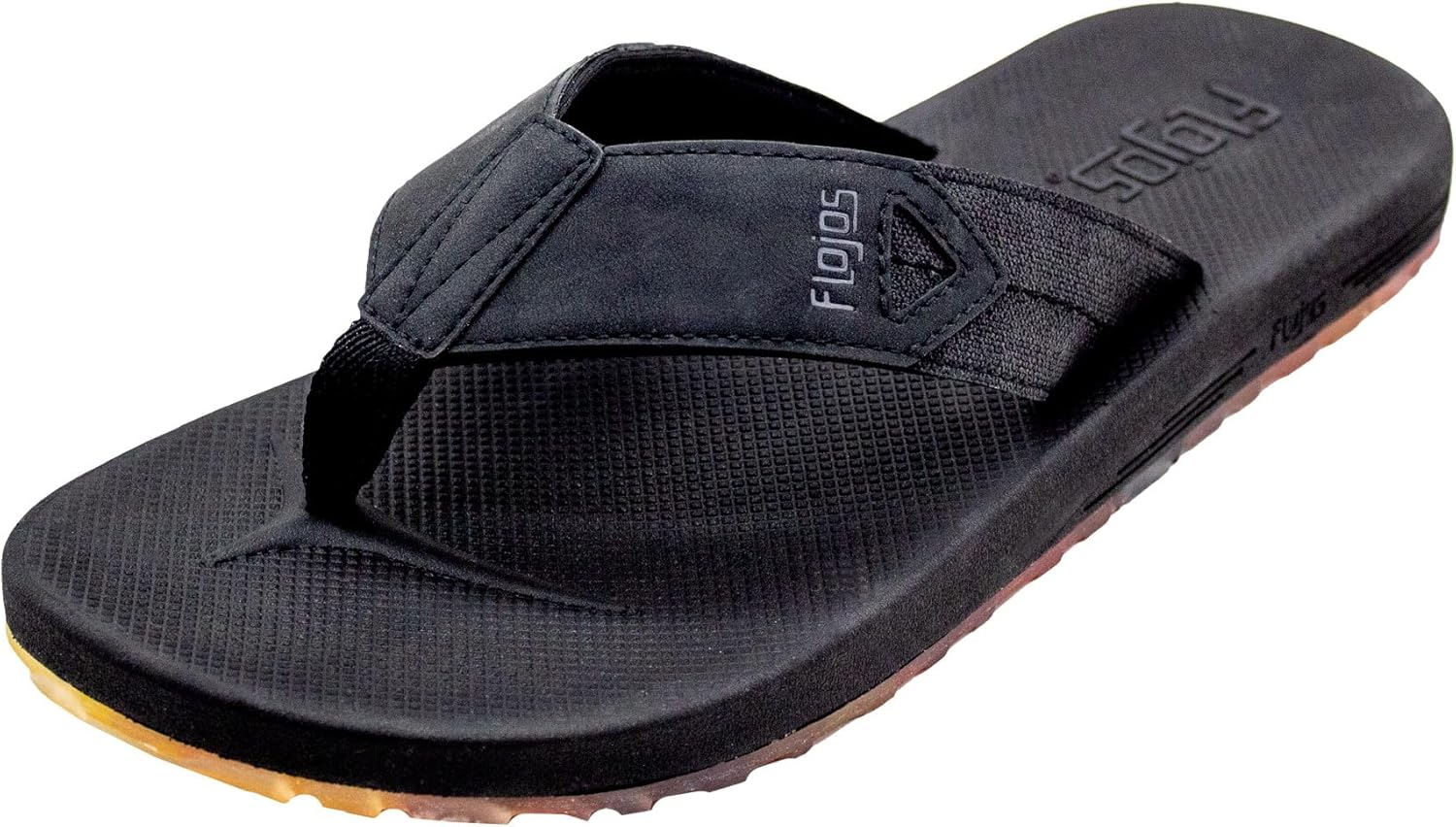 

Мужские сандалии Flojos Salto, треугольный ремешок-вьетнамка с мемори-подкладкой и подошвой Sunset, черный