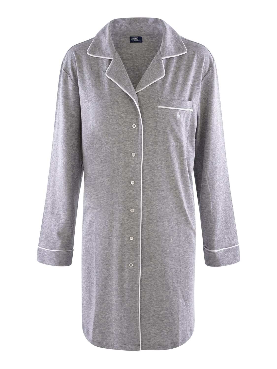 

Polo Ralph Lauren Ночная сорочка в крапчато-сером цвете