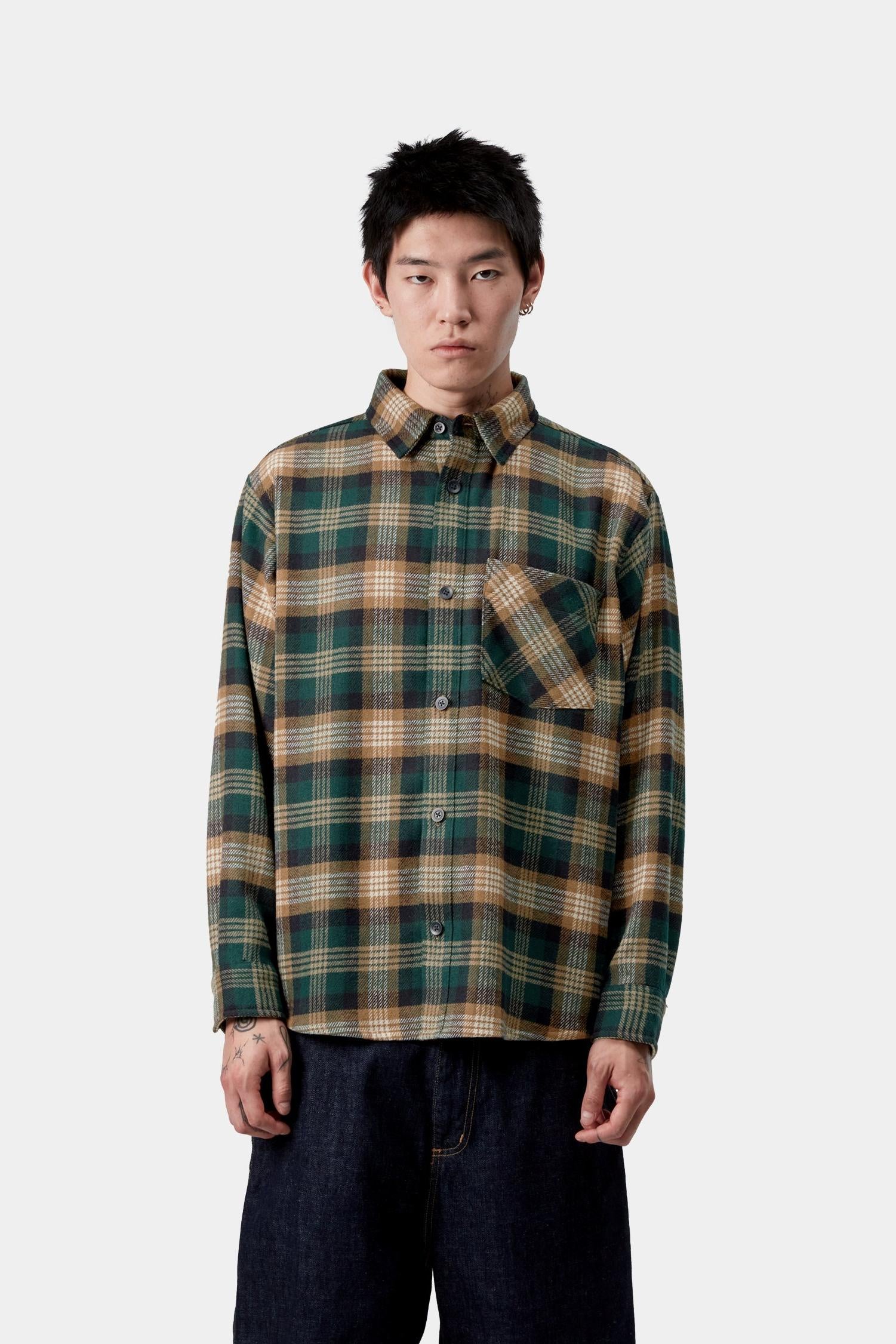 

Рубашка Dern в клетку Carhartt, коричневый