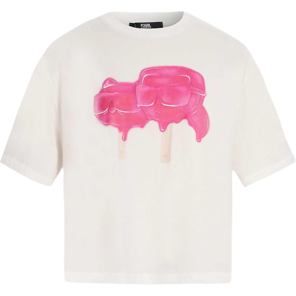 

KARL LAGERFELD / Karl Lagerfeld Jeans Футболка KARL LAGERFELD Regular женская белая, Белый, KARL LAGERFELD / Karl Lagerfeld Jeans Футболка KARL LAGERFELD Regular женская белая