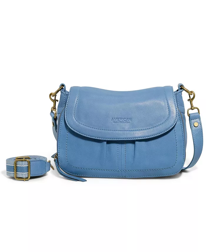 

Марина Кроссбоди с 2 ремнями American Leather Co., фиолетовый