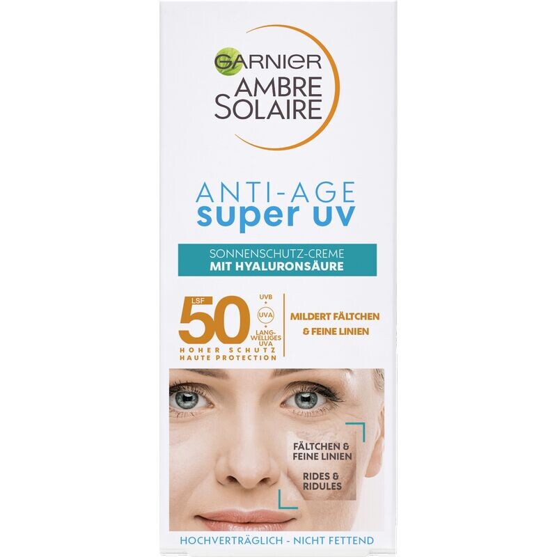 

Солнцезащитный крем для лица Anti-Age Super UV SPF 50 Garnier, 50 ml