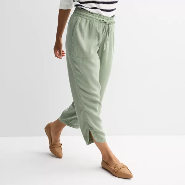 

Женские удобные брюки Sonoma Goods For Life, цвет madri green