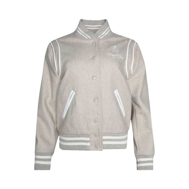 

Куртка Sporty & Rich Vendome Wool Varsity Jacket, серый