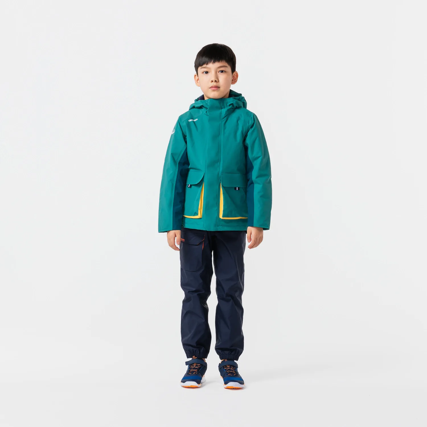 DECATHLON Детская куртка и пальто бирюзового цвета — фото 3
