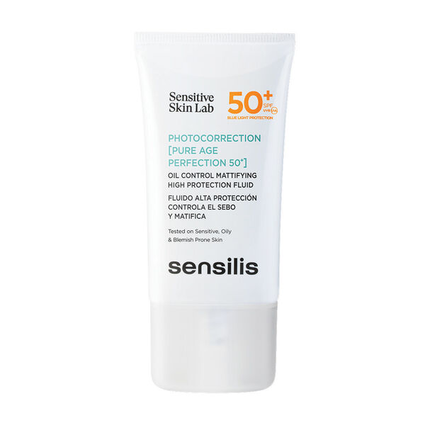 

Матирующий флюид для лица, регулирующий секрецию кожного сала, с spf50+, 40 мл Sensilis Photocorrection [pure age]