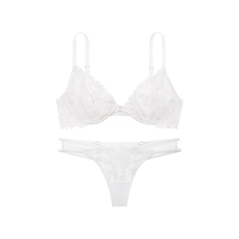 Комплект нижнего белья Victoria's Secret, 34Y5 Кокосовый белый — фото 2