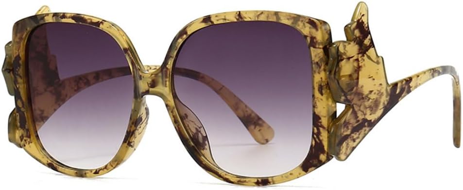 

Модные солнцезащитные очки 2027 года: яркие женские, ретро, ​​уникальные дужки, градиентные оттенки, защита от УФ-излучения UV400, трендовые мужские солнцезащитные очки MTZJH, Amber Gray