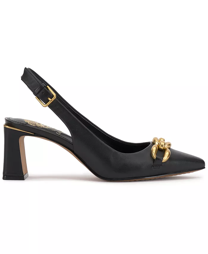 Женские туфли-лодочки Hamden-O на цепочке с открытой пяткой Vince Camuto, черный — фото 2