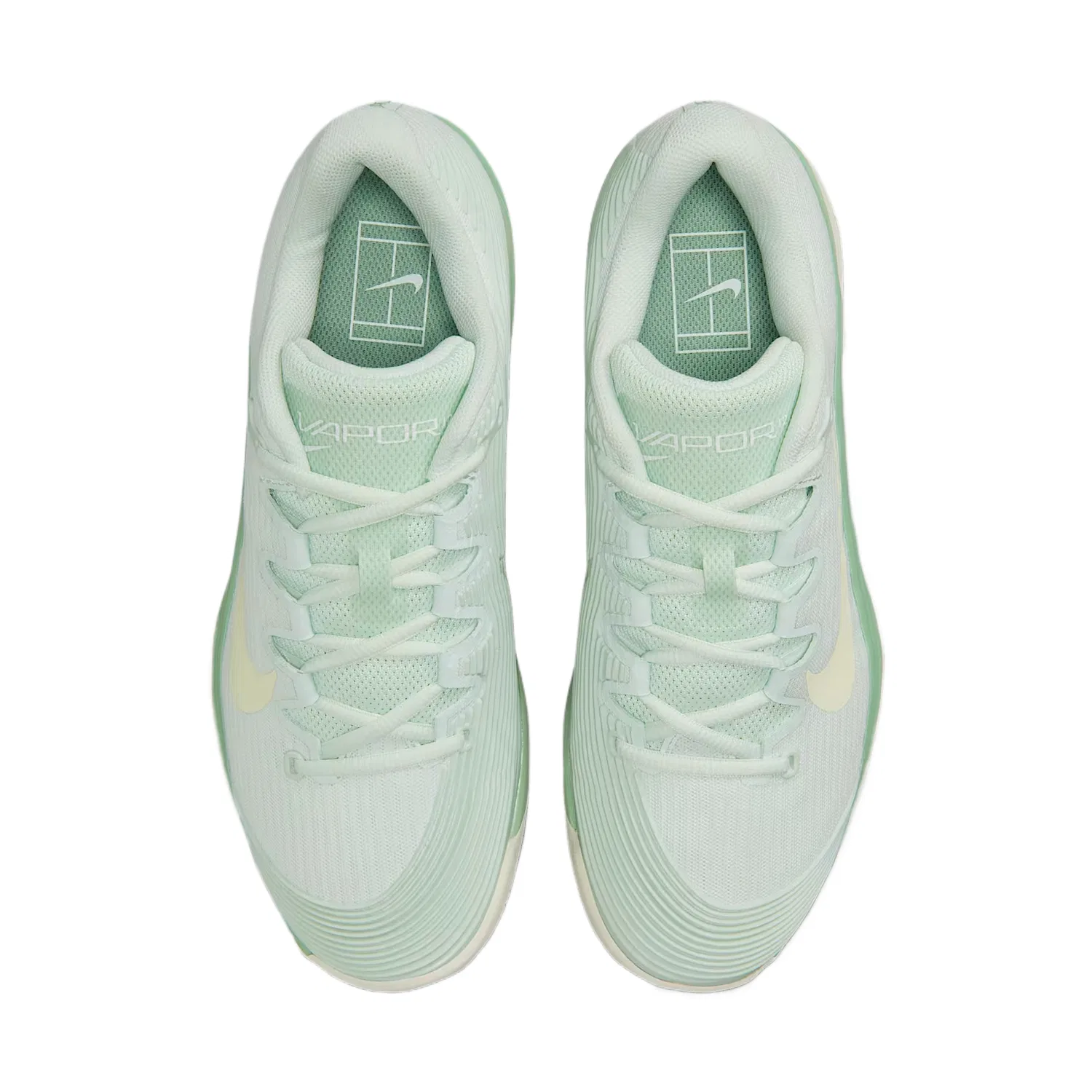 Кроссовки теннисные Vapor 12 Mesh Support Rebound Nike Slight Green — фото 4