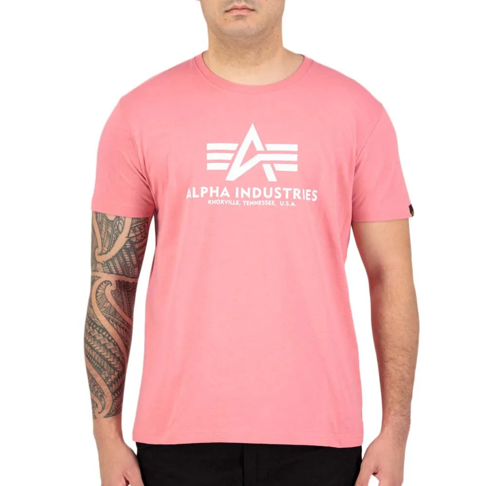 

Футболка с коротким рукавом Alpha Industries Basic, розовый