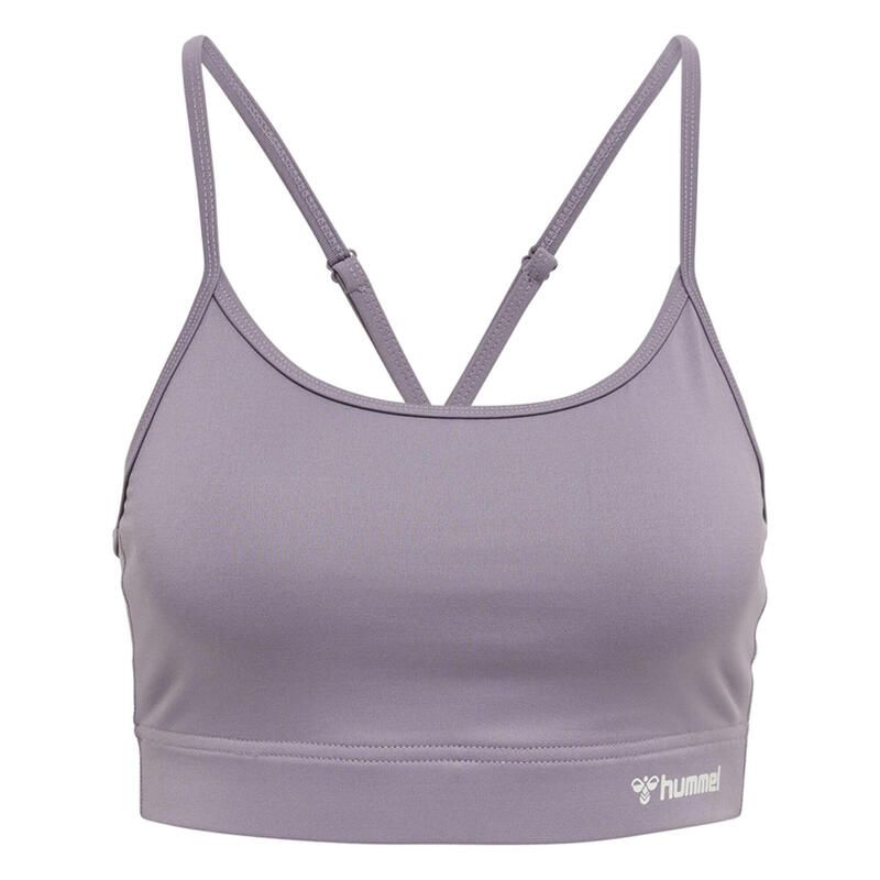 

Hmlmt Chipo Padded Sports Bra женский спортивный бюстгальтер для занятий йогой с технологией Beecool HUMMEL, цвет blau