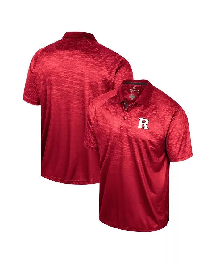 

Мужская рубашка-поло Scarlet Rutgers Scarlet Knights Honeycomb Raglan Colosseum