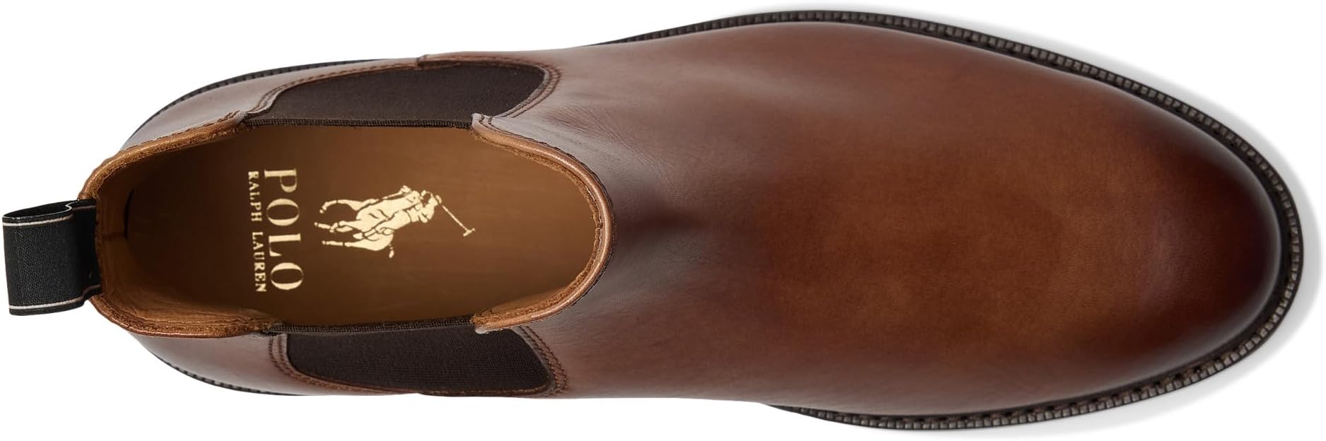 Ботинки Polo Ralph Lauren Men's Asher Leather Chelsea Boots, Tan — фото 2