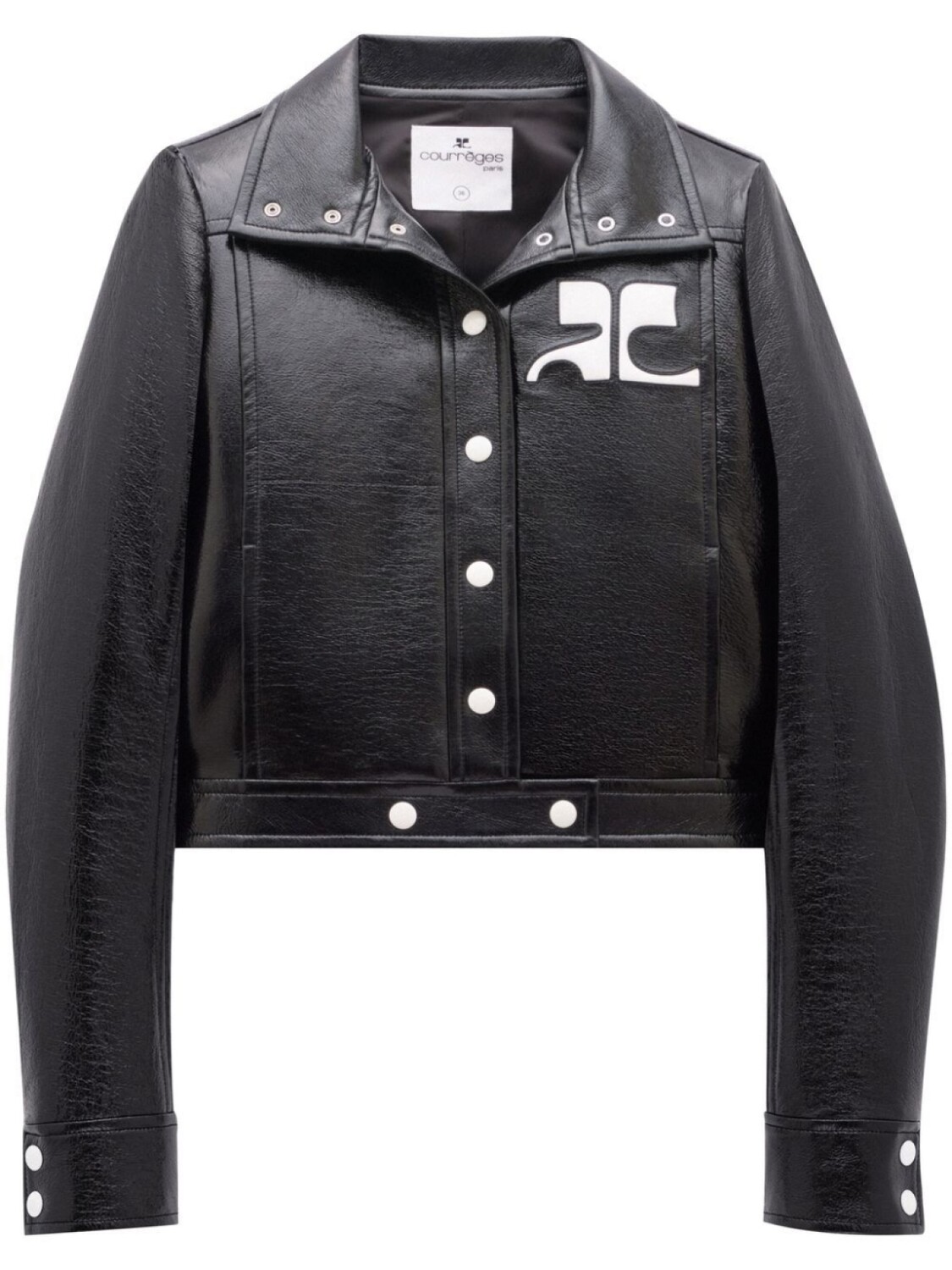 

Courrèges виниловая куртка Iconique, черный