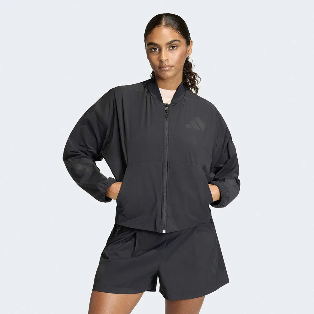 Женский тканый бомбер Z.N.E. чёрный от Adidas