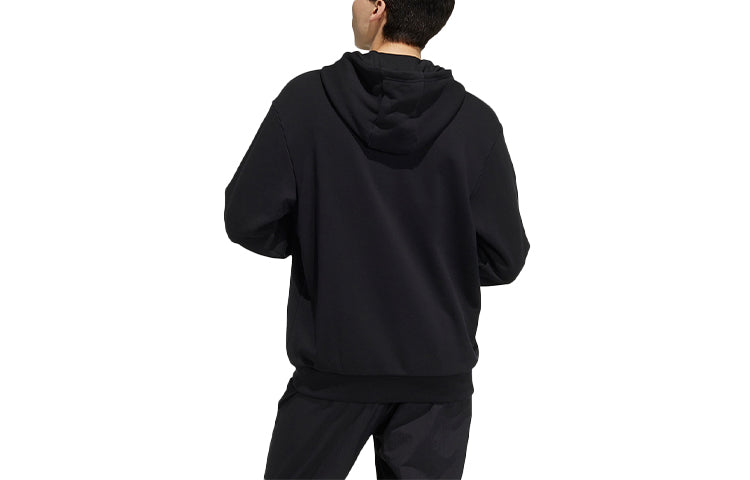 Худи Men's adidas neo Solid Color Long Sleeves Black H14214 — фото 2