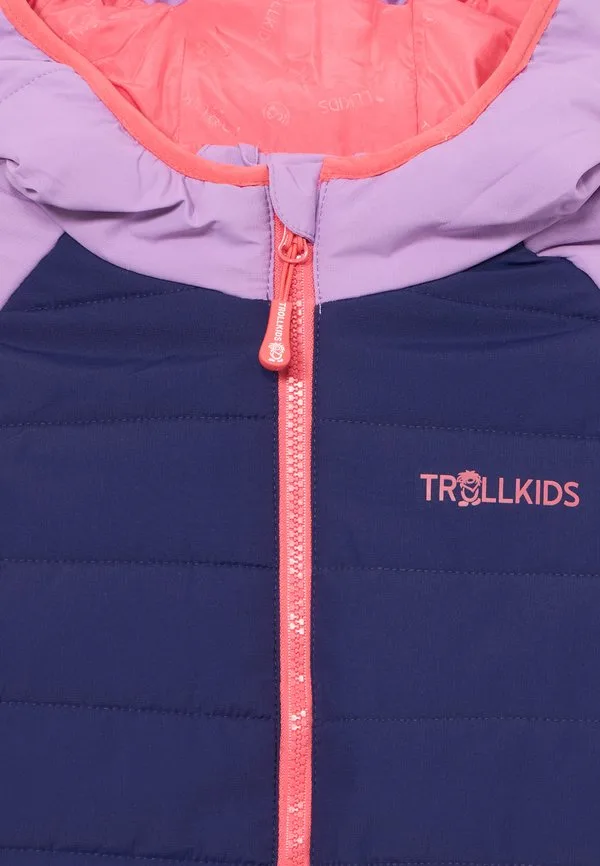 Горнолыжная куртка hafjell snow pro Trollkids, Deep Violet/Light Violet/Coral Pink — фото 4