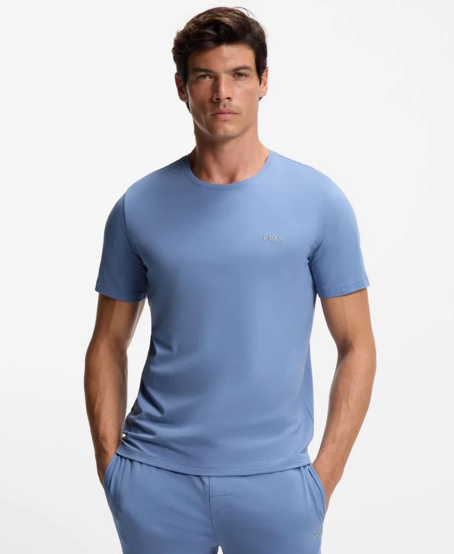 Мужская футболка Mix & Match стандартного кроя BOSS, Pastel Blue