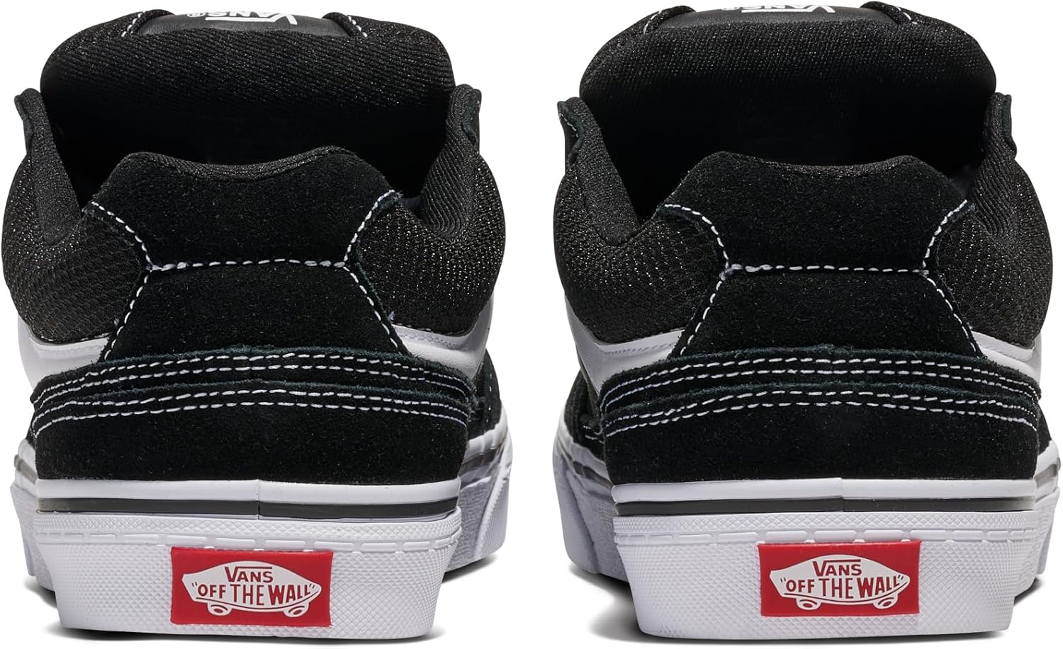 Vans мужские кроссовки Caldrone | массивные низкие модные кеды в ретро-стиле, Suede/Mesh Black/White — фото 3