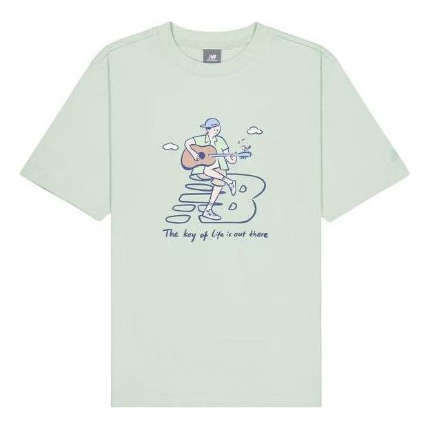 

Футболка New Balance x PK Guitar Graphic T-Shirt 'Light Blue', синий