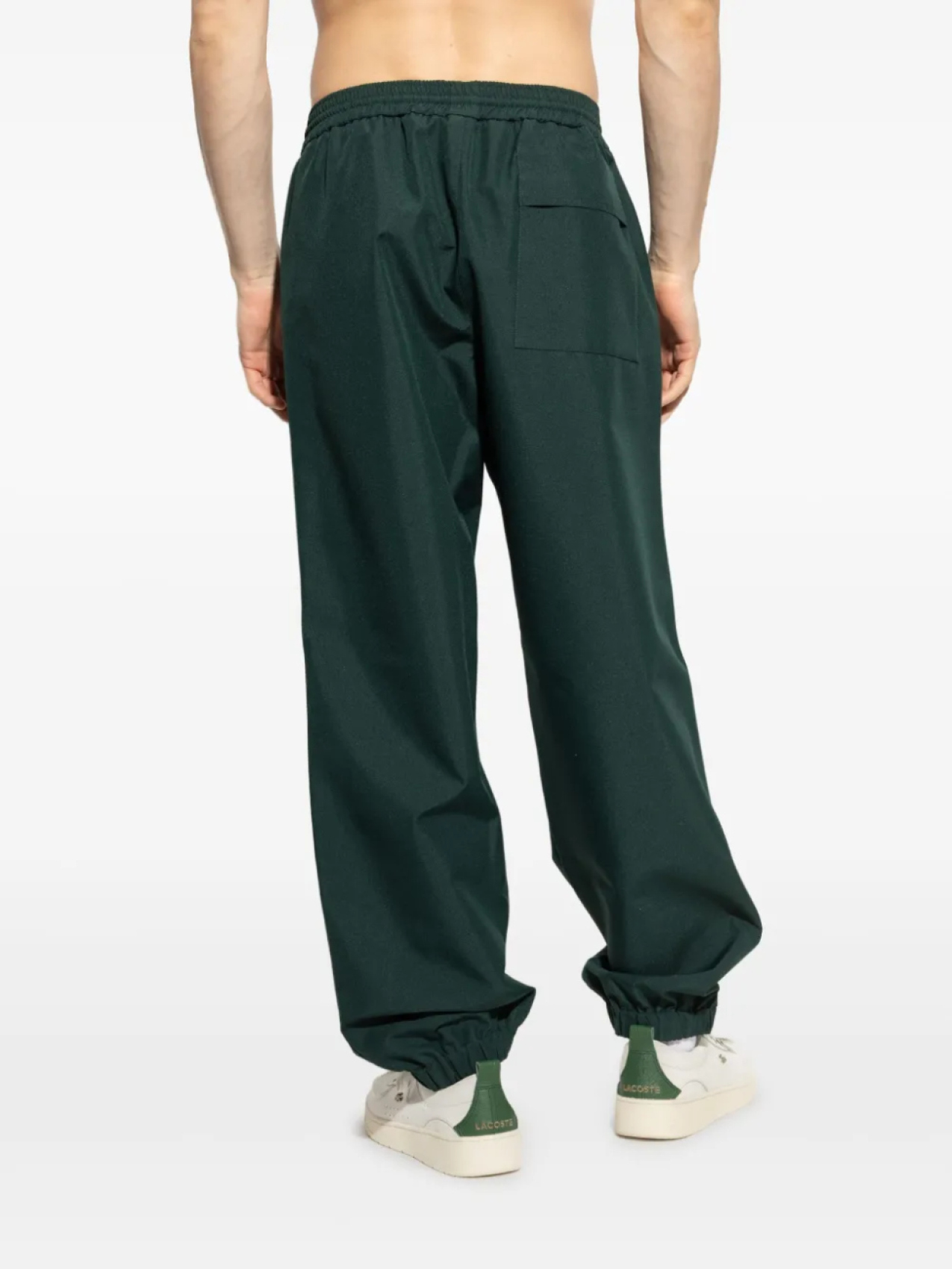 Спортивные брюки с логотипом-аппликацией Lacoste, зеленый — фото 4