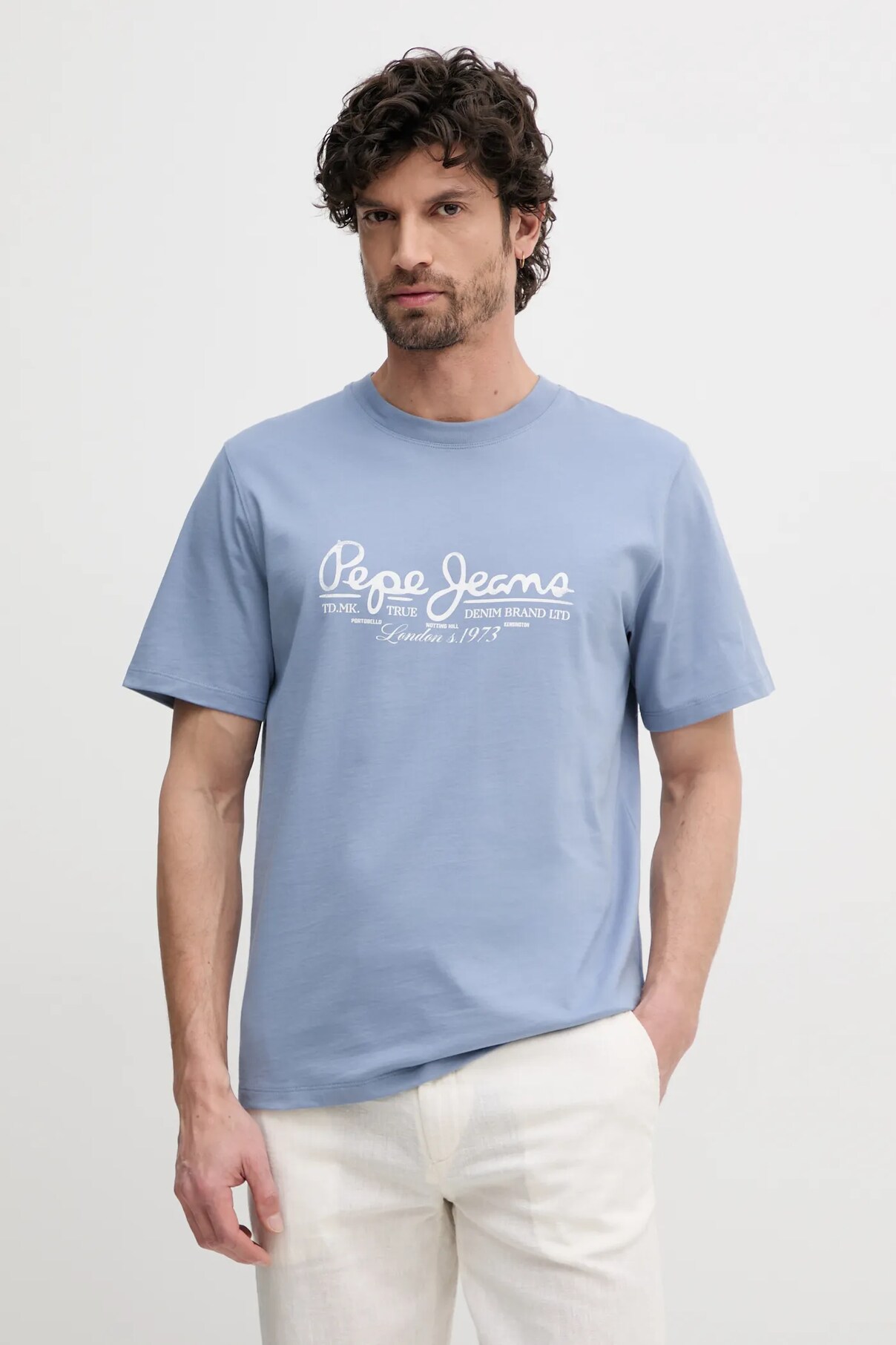 

Футболка из хлопка DUMAS TEE Pepe Jeans, синий
