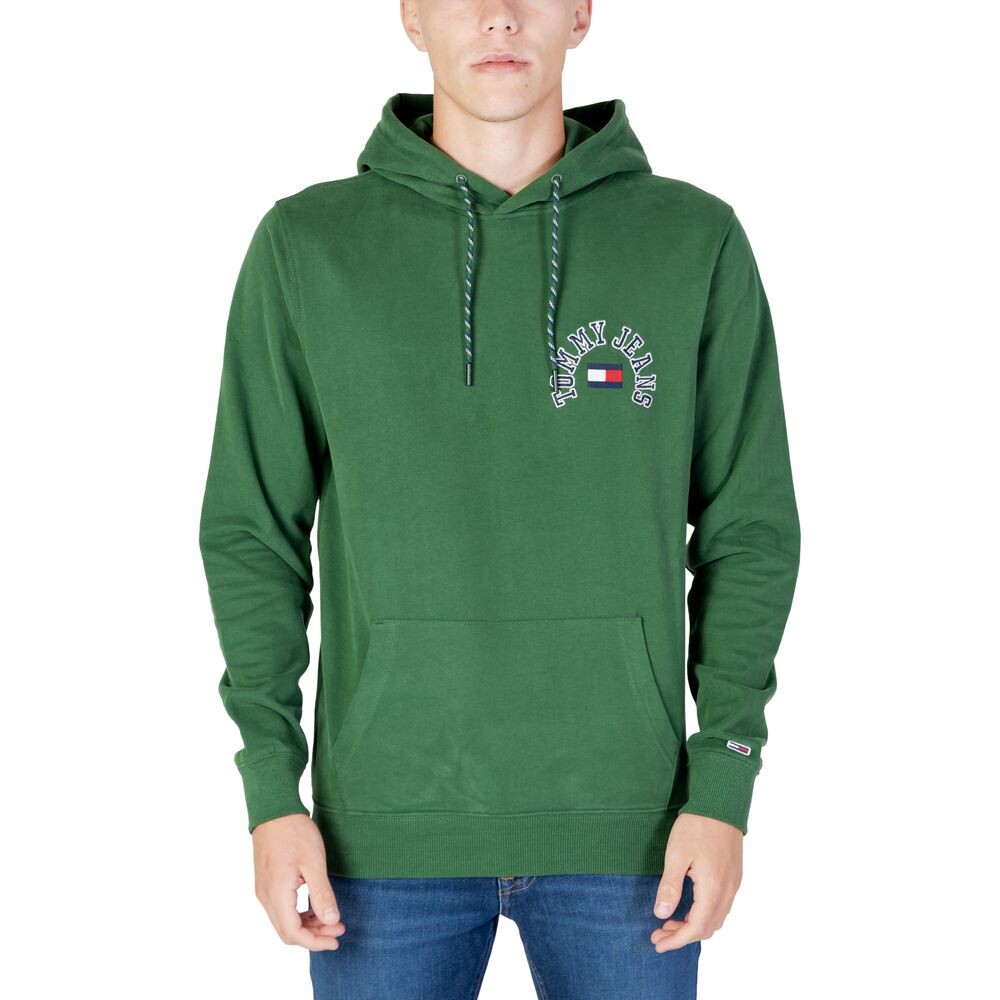 

Зеленый хлопковый свитер Tommy Jeans