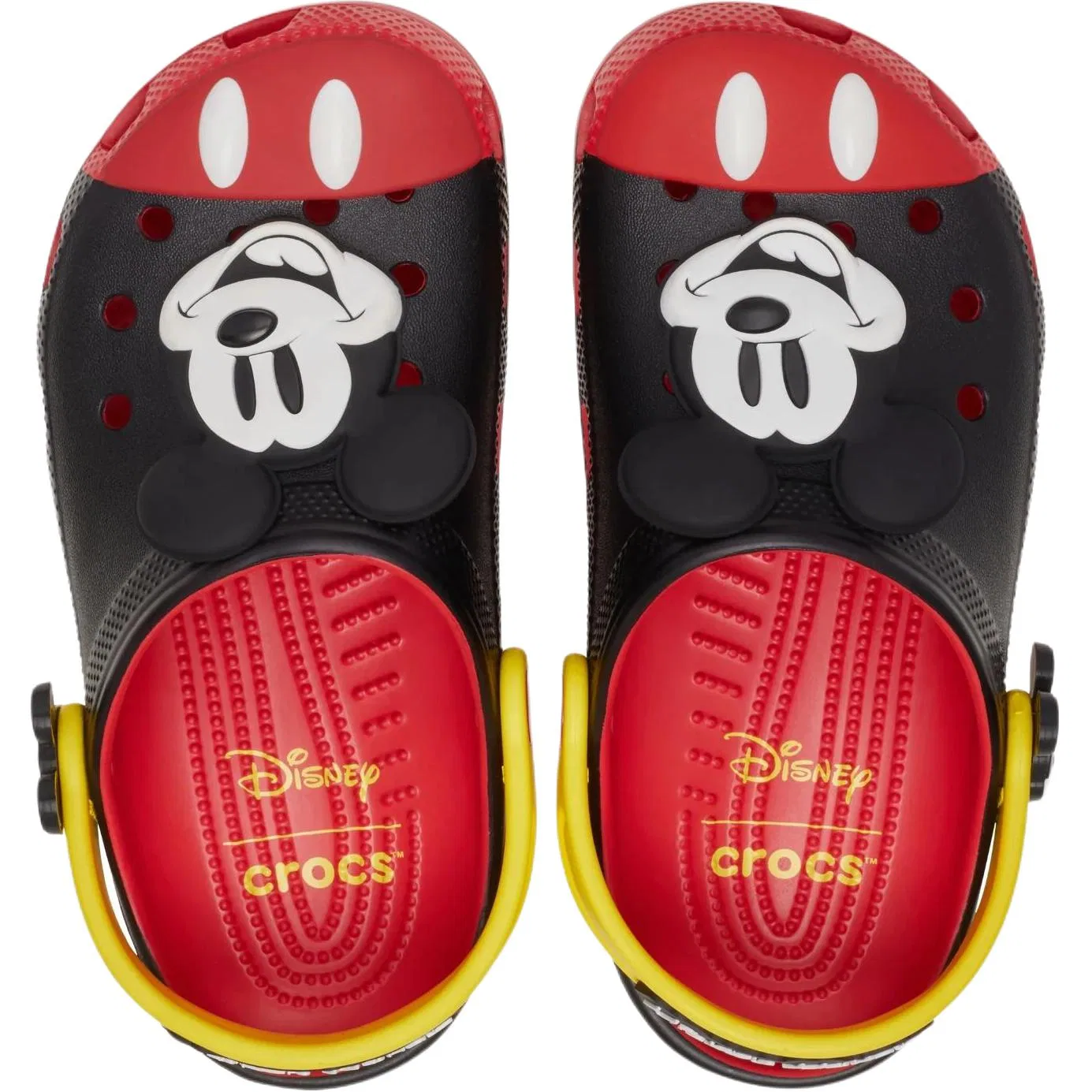 Детские сабо Crocs Kids' Clogs Black Red — фото 4