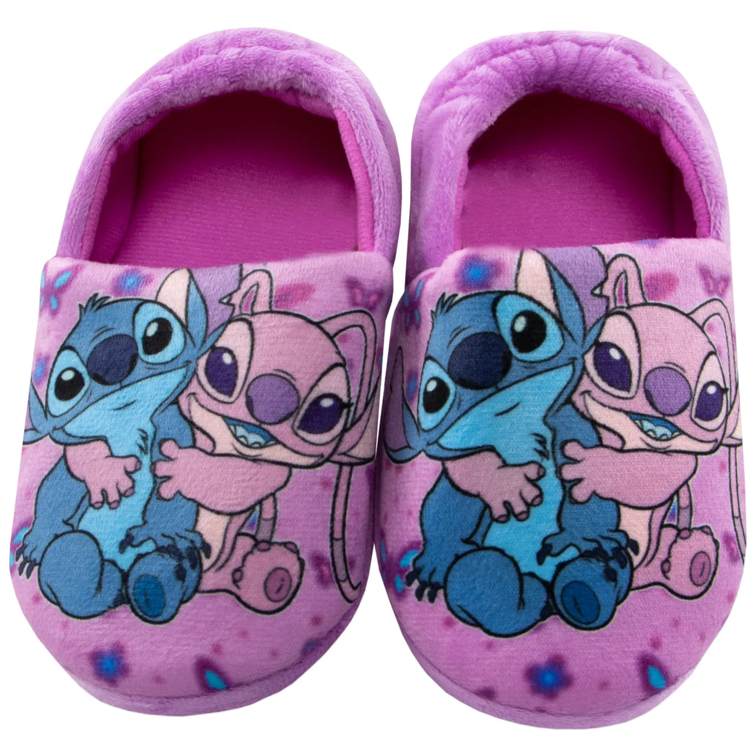 Тапочки детские с принтом Lilo & Stitch Disney, фиолетовый — фото 4