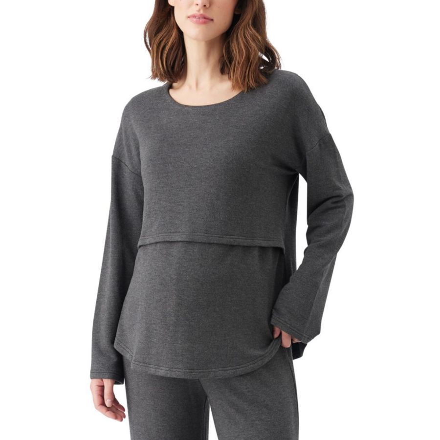 

Супермягкая майка для кормления и беременных Ripe Maternity Super Soft Nursing Top Ripe Maternity, Charcoal marle