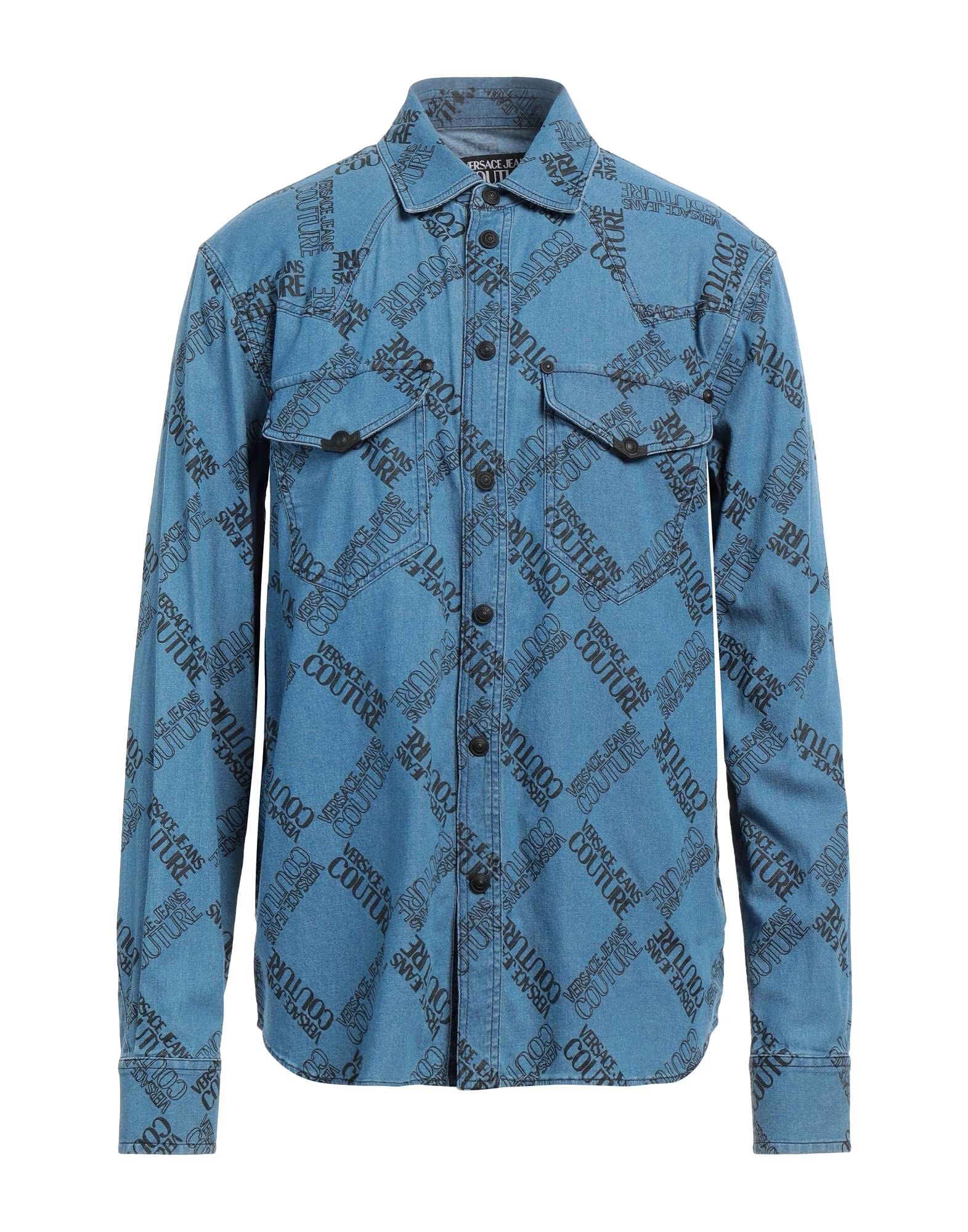 

Джинсовая рубашка Versace Jeans Couture, синий