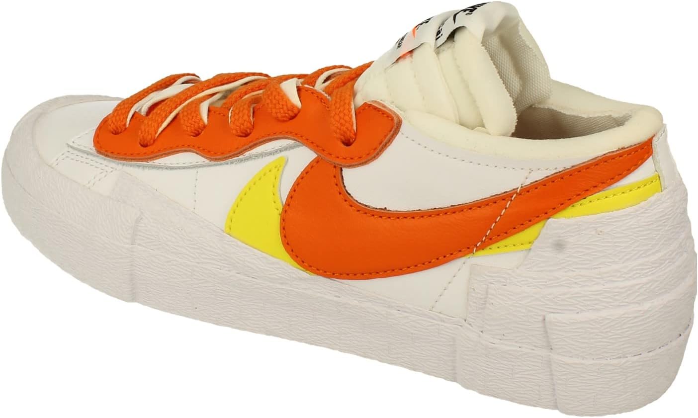 Кроссовки Sacai Blazer Low от Nike - Magma Orange / White — фото 2