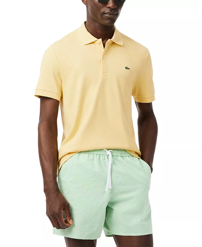 

Мужская поло с короткими рукавами Regular Fit из мягкой ткани Lacoste, желтый