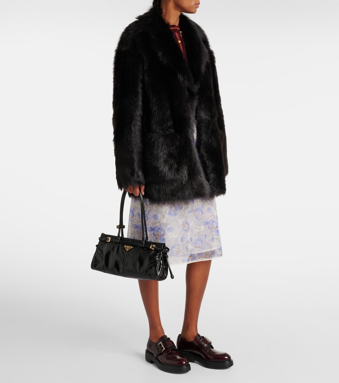 Кожаные туфли Diapason Derby Prada, Cordovan — фото 3