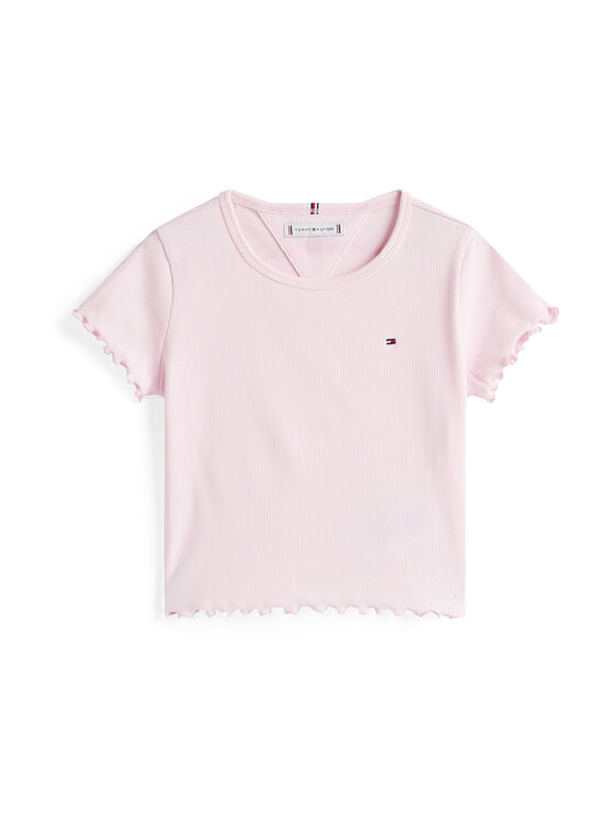 Футболка обычного кроя Essential KG0KG08590 Tommy Hilfiger, розовый — фото 4