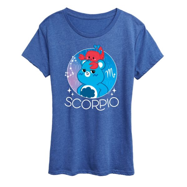 

Женская футболка с принтом медведей-скорпионов Care Bears Licensed Character, синий
