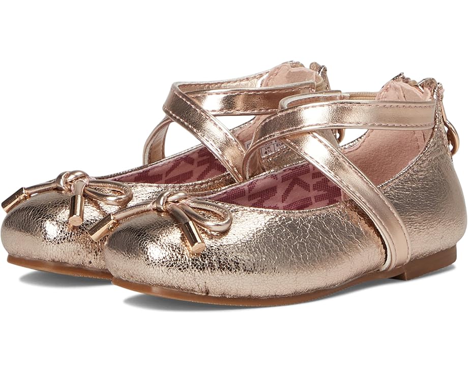 

Детские балетки MICHAEL Michael Kors Kids Colette Ballerina (Toddler), Rose Gold Metallic