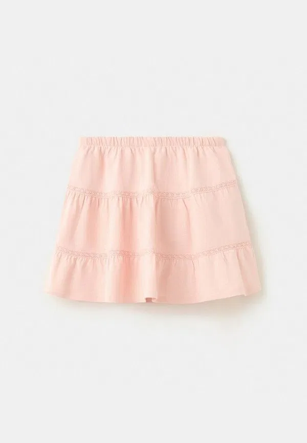 Детская юбка а-силуэта Mango Kids, Pink — фото 2